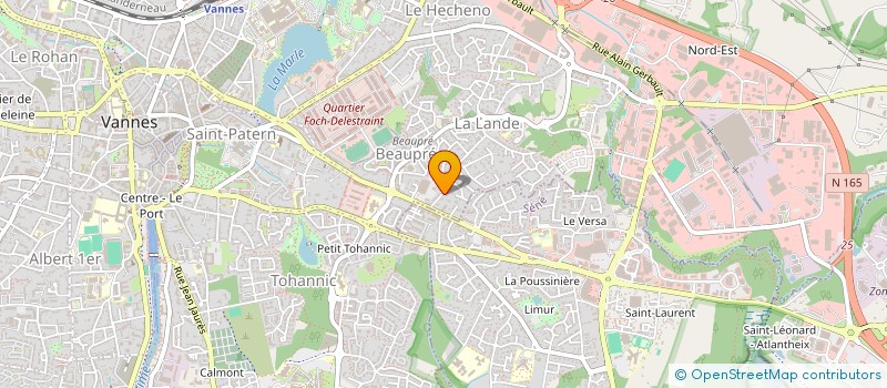 localisation de l'entreprise MONSIEUR AXEL HUGONIN à VANNES