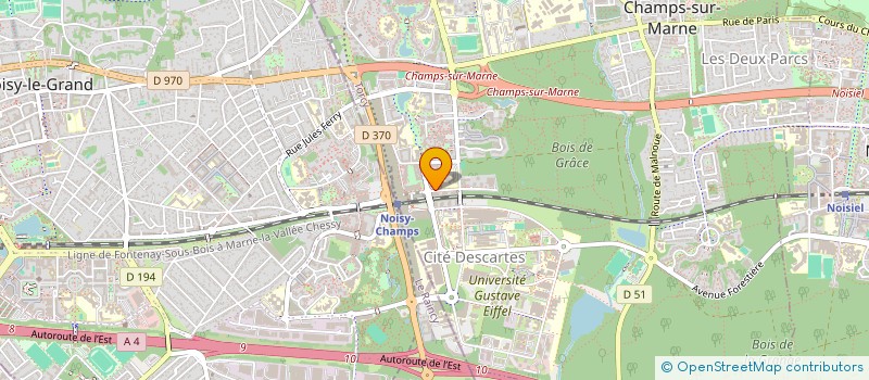 localisation de l'entreprise MONSIEUR AXEL IBO  CHAMPS-SUR-MARNE