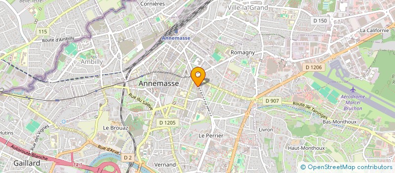 localisation de l'entreprise MONSIEUR AXEL JEUNE  ANNEMASSE