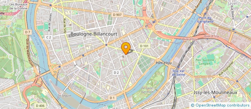 localisation de l'entreprise MONSIEUR AXEL JOSEPH  BOULOGNE-BILLANCOURT