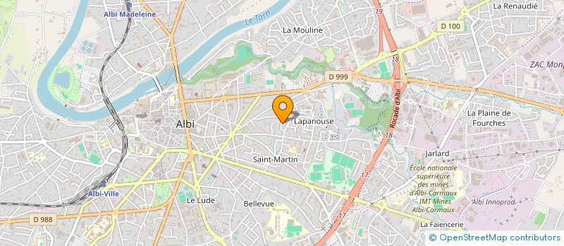 localisation de l'entreprise MONSIEUR AXEL JOURDAIN  ALBI