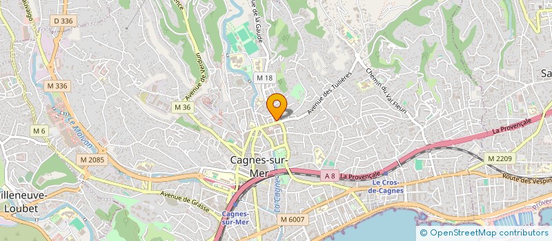 localisation de l'entreprise MONSIEUR AXEL JOURNO  CANNES