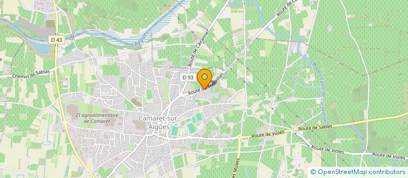 localisation de l'entreprise MONSIEUR AXEL KACZORECK  CAMARET-SUR-AIGUES