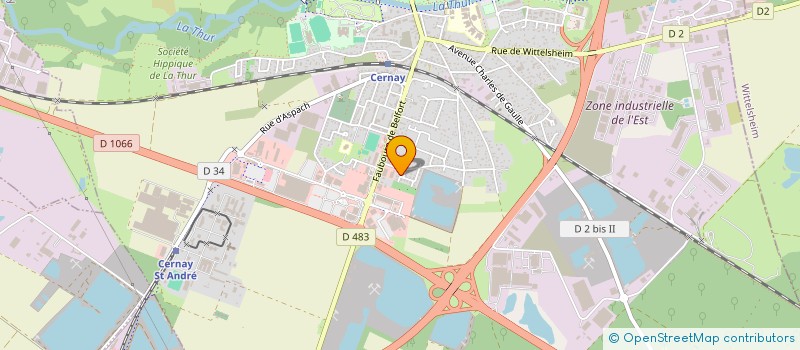 localisation de l'entreprise MONSIEUR AXEL KASTLER  CERNAY