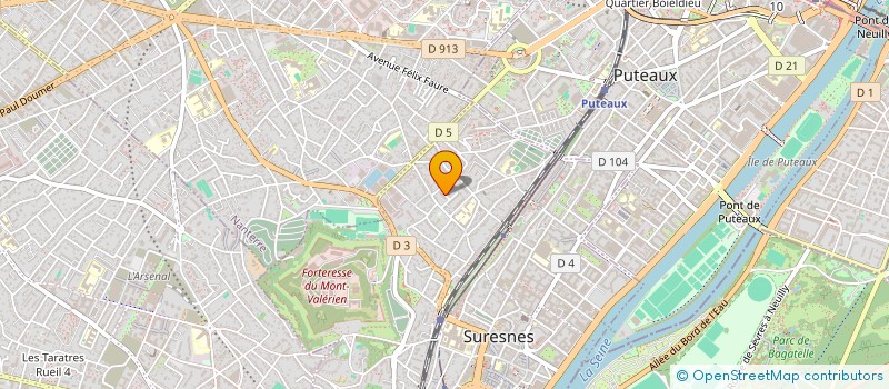 localisation de l'entreprise MONSIEUR AXEL KINGUE NGUEA à SURESNES
