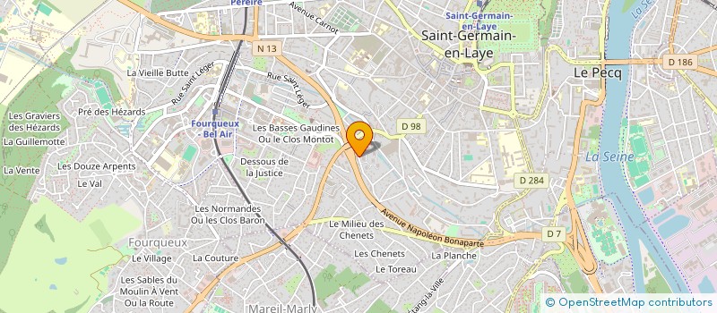 localisation de l'entreprise MONSIEUR AXEL KOSSANGUE LASSA LAMASSI  SAINT-GERMAIN-EN-LAYE