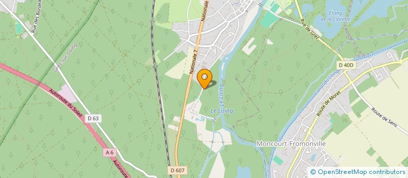 localisation de l'entreprise MONSIEUR AXEL KOULABITILA-MANKOU  GREZ-SUR-LOING