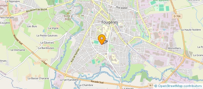 localisation de l'entreprise MONSIEUR AXEL LABBE  FOUGERES