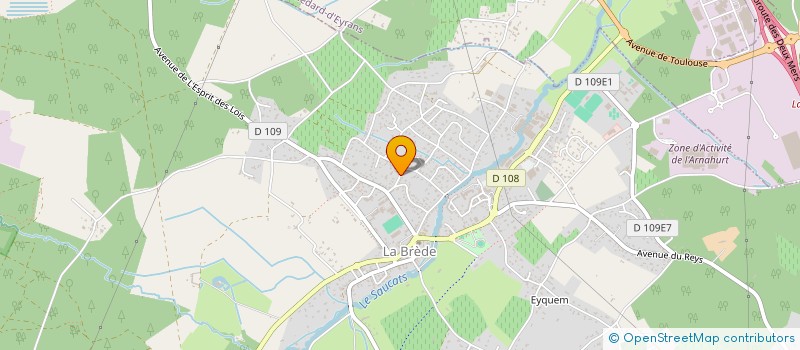 localisation de l'entreprise MONSIEUR AXEL LACOSTE  LA BREDE