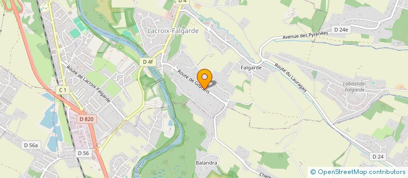 localisation de l'entreprise MONSIEUR AXEL LANDEAU  LACROIX-FALGARDE