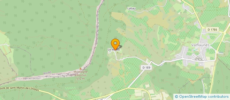 localisation de l'entreprise MONSIEUR AXEL LARDIERE  VALFLAUNES