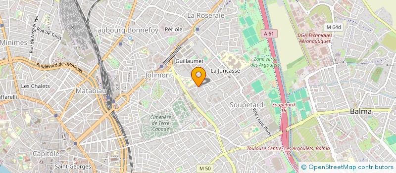 localisation de l'entreprise MONSIEUR AXEL LAROUDIE à TOULOUSE