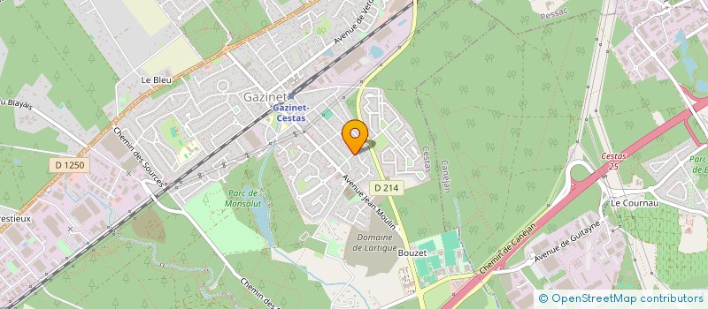 localisation de l'entreprise MONSIEUR AXEL LAVILLE  CESTAS