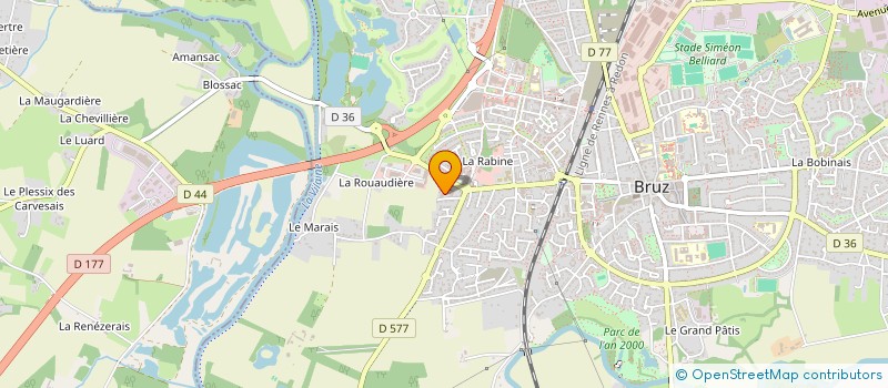 localisation de l'entreprise MONSIEUR AXEL LE GUENNEC à BRUZ