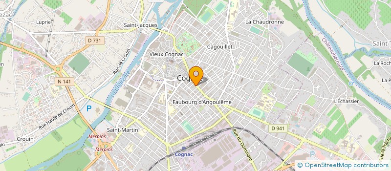 localisation de l'entreprise MONSIEUR AXEL LE NUFF à COGNAC