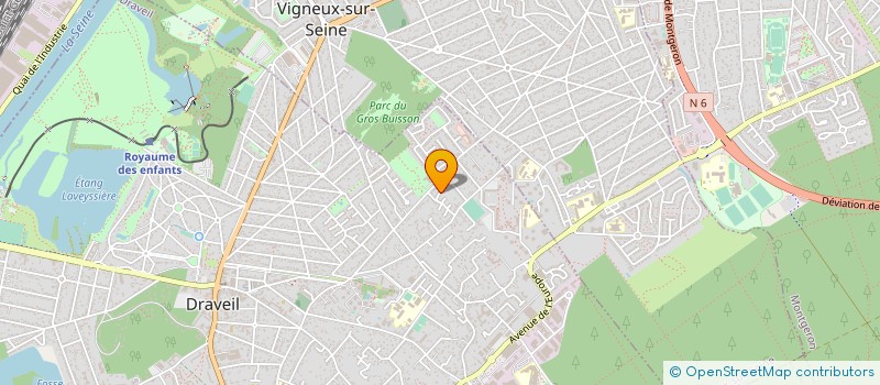 localisation de l'entreprise MONSIEUR AXEL LEBELLANGER à DRAVEIL