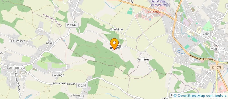 localisation de l'entreprise MONSIEUR AXEL LECART  ARANDON-PASSINS