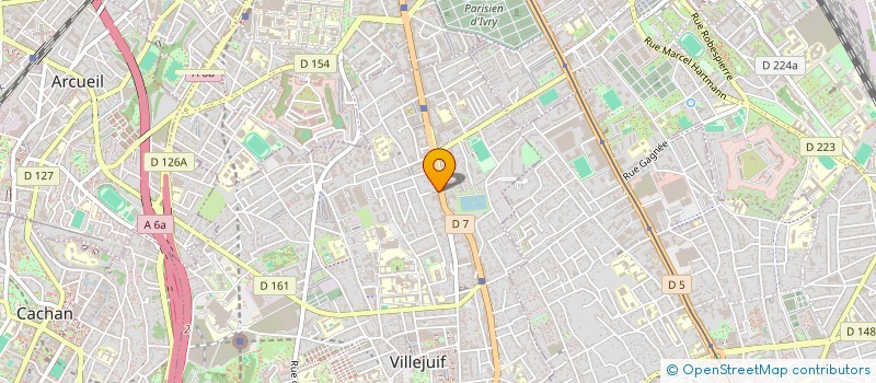 localisation de l'entreprise MONSIEUR AXEL LLOPIS à VILLEJUIF