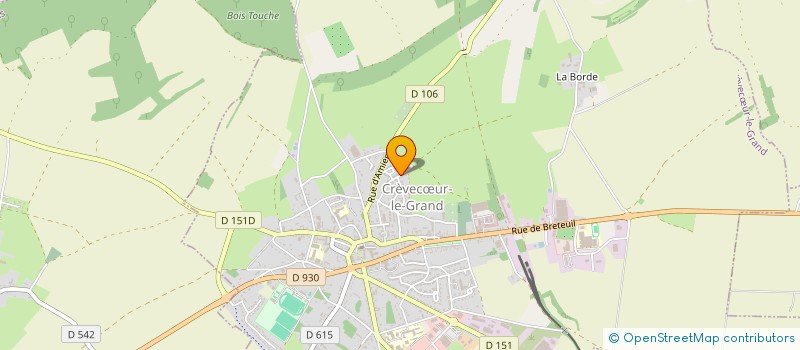 localisation de l'entreprise MONSIEUR AXEL LOEUILLET  CREVECUR-LE-GRAND