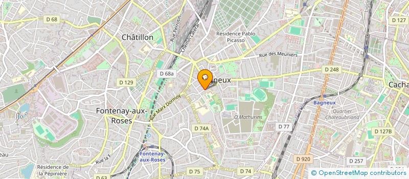 localisation de l'entreprise MONSIEUR AXEL MACHILS à BAGNEUX
