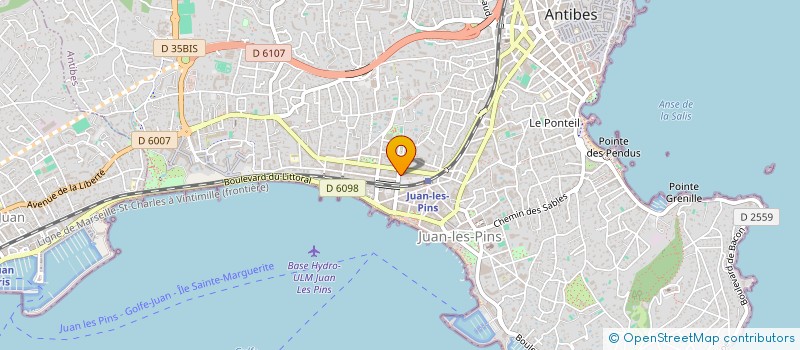 localisation de l'entreprise MONSIEUR AXEL MANCEAU  ANTIBES