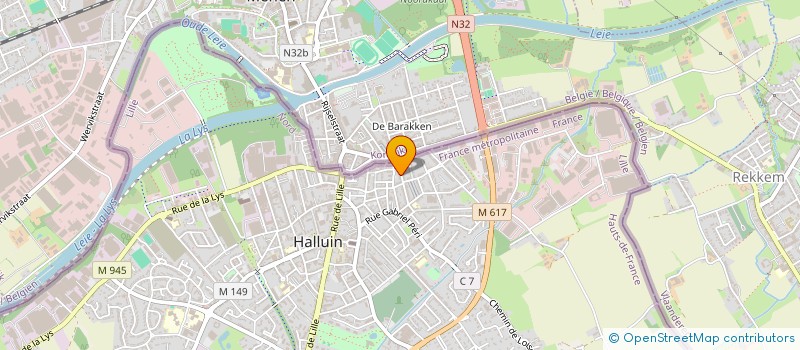 localisation de l'entreprise MONSIEUR AXEL MANDON  HALLUIN