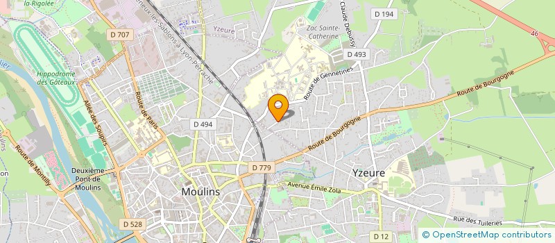 localisation de l'entreprise MONSIEUR AXEL MARCHAIS à YZEURE