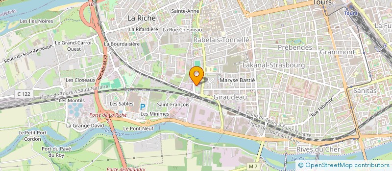 localisation de l'entreprise MONSIEUR AXEL MARION  TOURS