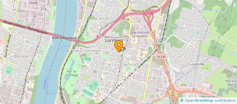 localisation de l'entreprise MONSIEUR AXEL MARTINEAU  LORMONT