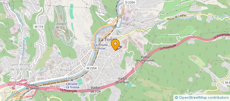 localisation de l'entreprise MONSIEUR AXEL MELILLO à LA TRINITE