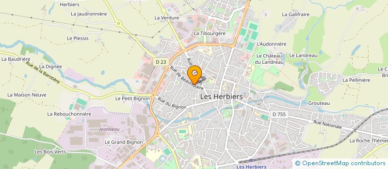 localisation de l'entreprise MONSIEUR AXEL MERCIER  LES HERBIERS