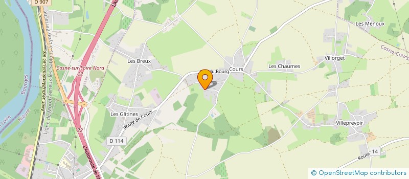 localisation de l'entreprise MONSIEUR AXEL MERY à COSNE-COURS-SUR-LOIRE