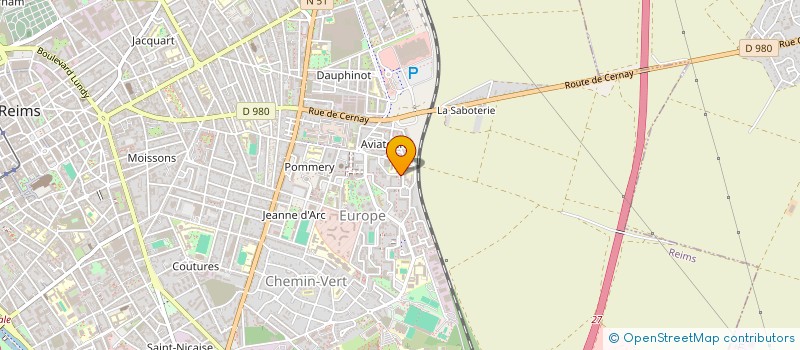 localisation de l'entreprise MONSIEUR AXEL MEZIERE  REIMS