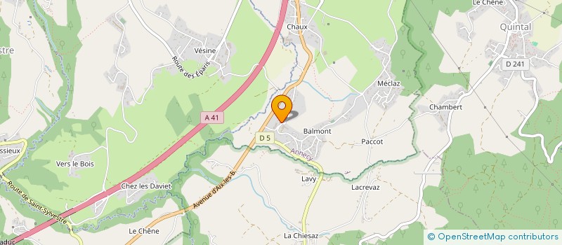 localisation de l'entreprise MONSIEUR AXEL MICHELON à ANNECY