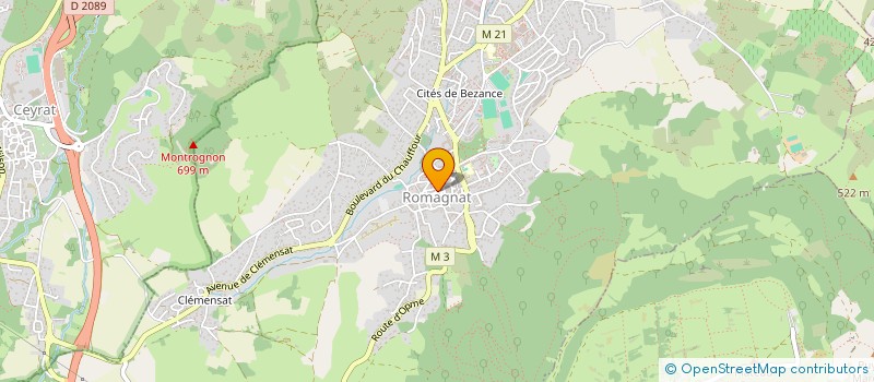 localisation de l'entreprise MONSIEUR AXEL MINELLA  ROMAGNAT