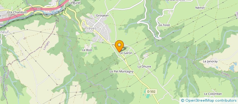 localisation de l'entreprise MONSIEUR AXEL MOLINIE  TREVES