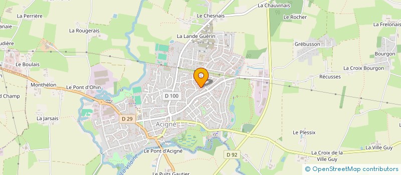 localisation de l'entreprise MONSIEUR AXEL MONGE  ACIGNE