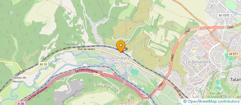 localisation de l'entreprise MONSIEUR AXEL MOUTRILLE  PLOMBIERES-LES-DIJON