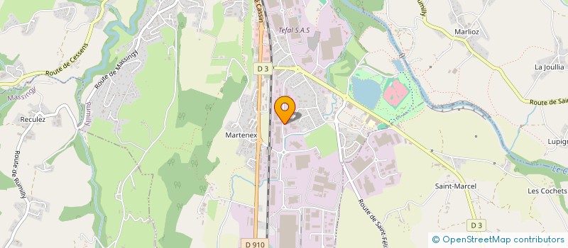 localisation de l'entreprise MONSIEUR AXEL MUGNIER  RUMILLY