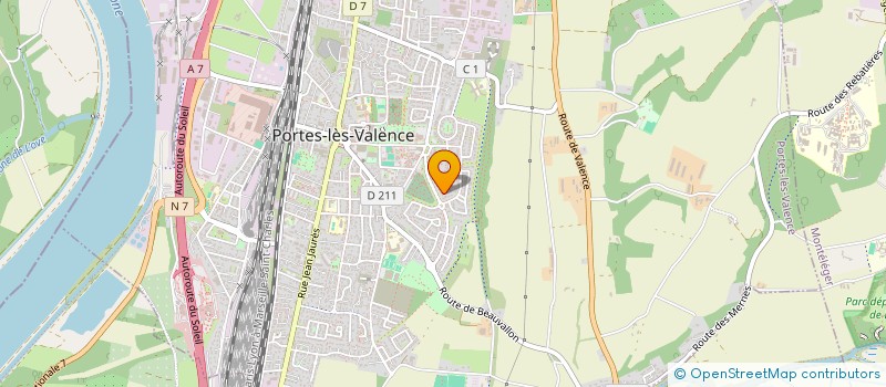 localisation de l'entreprise MONSIEUR AXEL NATIVEL  PORTES-LES-VALENCE