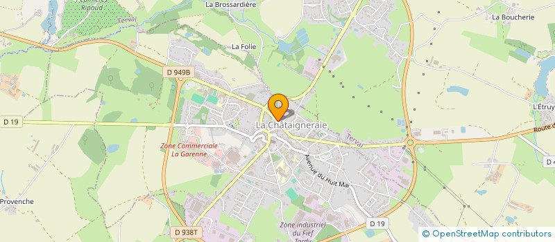 localisation de l'entreprise MONSIEUR AXEL NELET  LA CHATAIGNERAIE