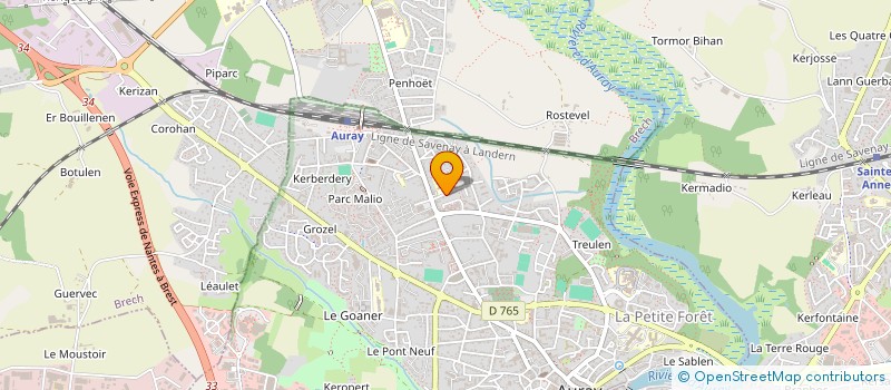 localisation de l'entreprise MONSIEUR AXEL NICOLEAU à AURAY