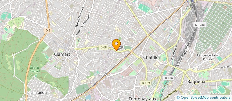 localisation de l'entreprise MONSIEUR AXEL NIEDDU  CHATILLON