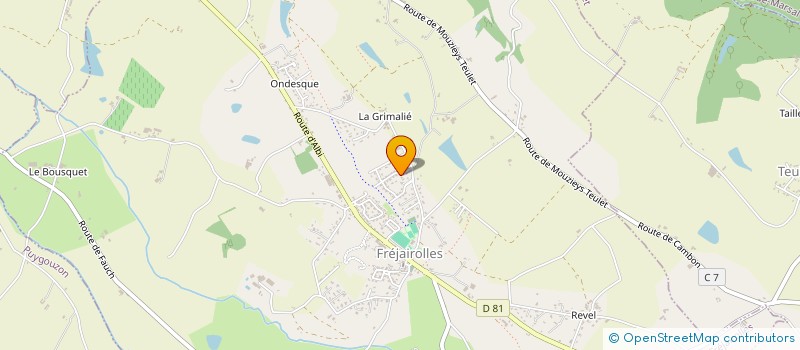 localisation de l'entreprise MONSIEUR AXEL NOIRET  FREJAIROLLES