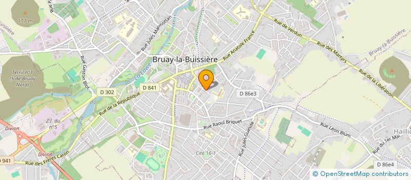 localisation de l'entreprise MONSIEUR AXEL OLESINSKI  BRUAY-LA-BUISSIERE