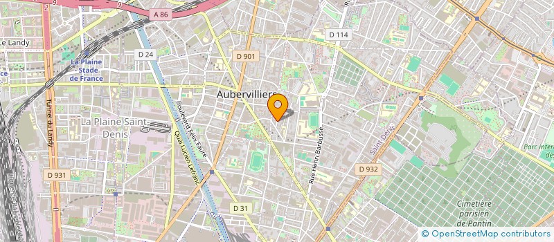 localisation de l'entreprise MONSIEUR AXEL ONNESTAD  AUBERVILLIERS