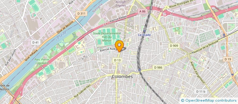 localisation de l'entreprise MONSIEUR AXEL PANCRAZI  COLOMBES