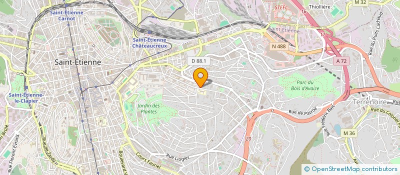 localisation de l'entreprise MONSIEUR AXEL PELLEGRIN  SAINT-ETIENNE