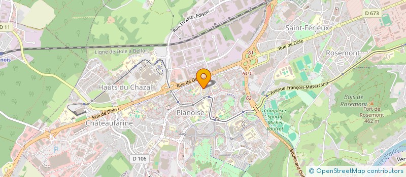 localisation de l'entreprise MONSIEUR AXEL PERRIN à BESANCON