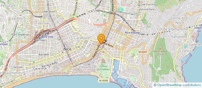 localisation de l'entreprise MONSIEUR AXEL PERRIN à NICE